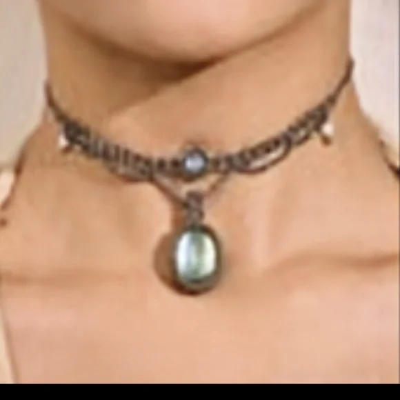 Unique Handmade Labradite Choker - Picture 1 of 1